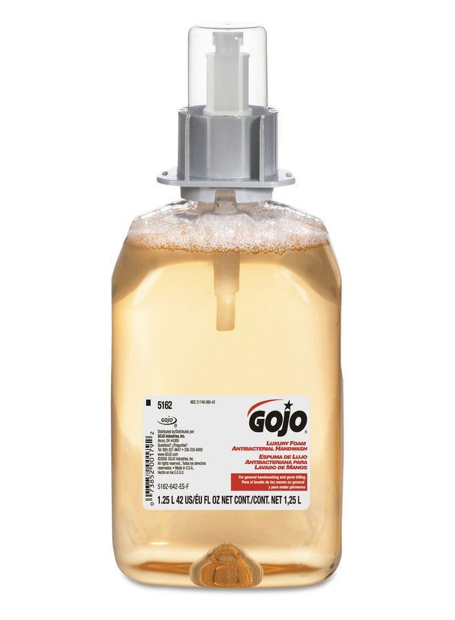 GOJO 5162-03 X Luxury Foam Antibacterial Soap Refill, 1250 mL Refill for GOJO® FMX-12™ Dispenser - Image 1